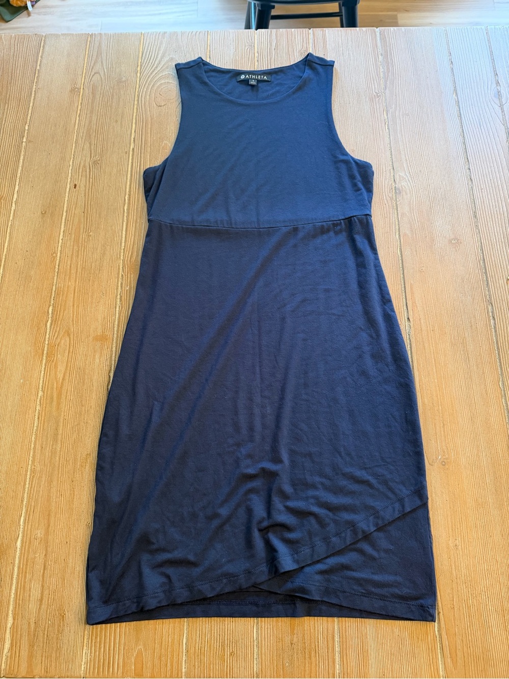 Athleta Navy Sleeveless Midi Dress- size small